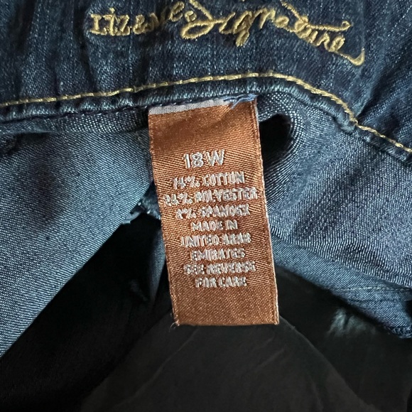 LIZ & ME Denim Jeans, Sz 18W - Picture 3 of 3